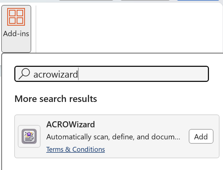 Search for ACROWizard